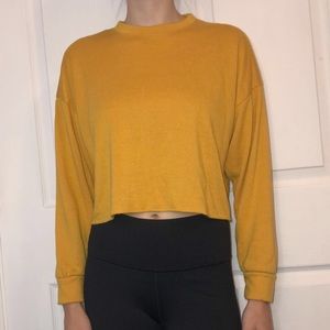 Long sleeve crop top with sleeves